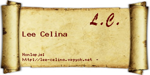 Lee Celina névjegykártya